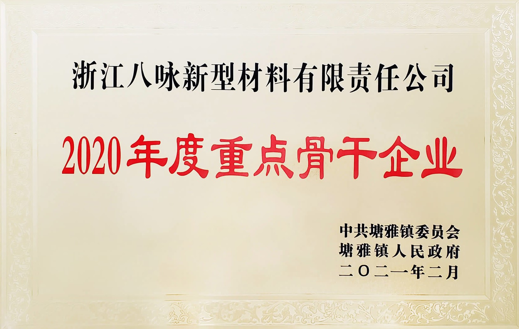 2020年度重点骨干企业