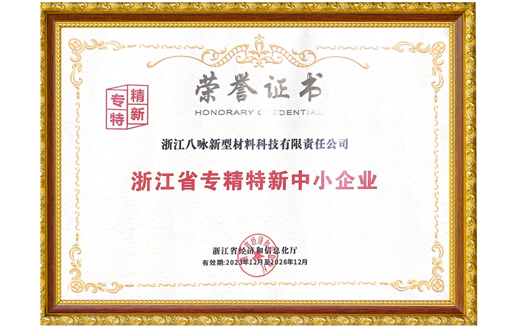 浙江省专精特新中小企业